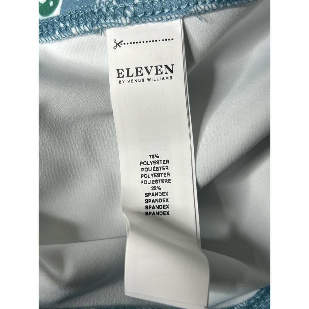 Eleven By Venus Williams Sky Blue Print Retro Revival Biker Shorts Medium- NWT - Picture 7 of 7